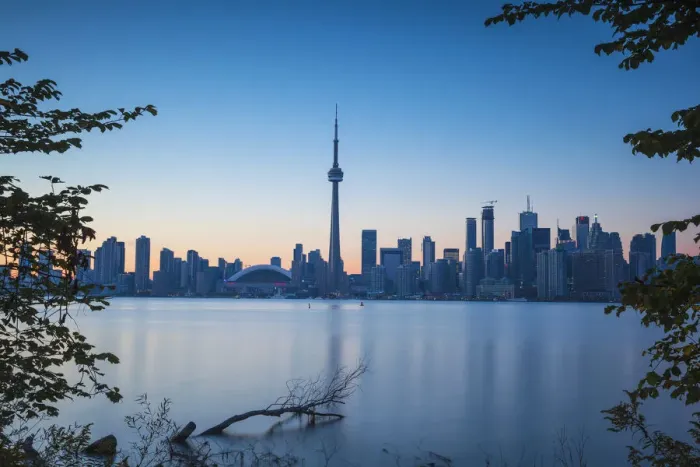 Framed Print : Canada, Ontario, Toronto, View of CN Tower and city skyline Framed Print : Canada, Ontario, Toronto, View of CN Tower and city skyline