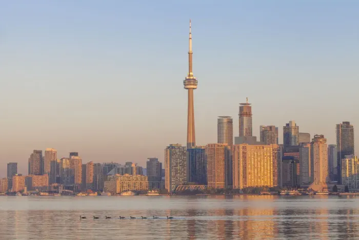 Framed Print : Canada, Ontario, Toronto, View of CN Tower and city skyline Framed Print : Canada, Ontario, Toronto, View of CN Tower and city skyline