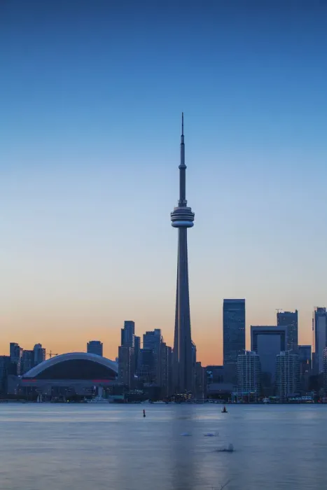 Framed Print : Canada, Ontario, Toronto, View of CN Tower and city skyline Framed Print : Canada, Ontario, Toronto, View of CN Tower and city skyline