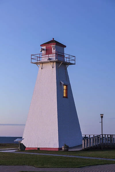 Canada, Prince Edward Island, Borden, Port Borden Back Range Lighthouse, dawn