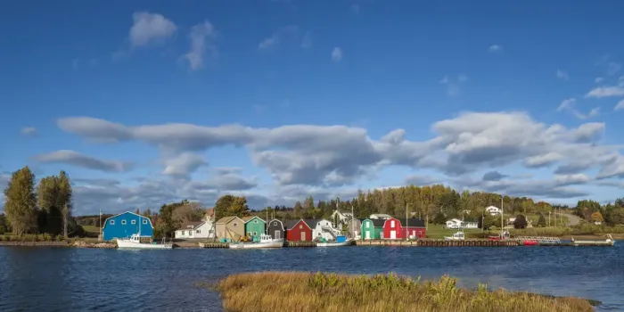 Framed Print : Canada, Prince Edward Island, French River, small fishing harbor Framed Print : Canada, Prince Edward Island, French River, small fishing harbor