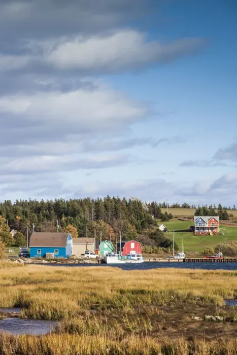 Framed Print : Canada, Prince Edward Island, French River, small fishing harbor Framed Print : Canada, Prince Edward Island, French River, small fishing harbor