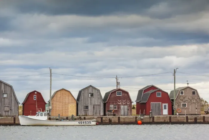 Framed Print : Canada, Prince Edward Island, Malpeque, small fishing harbor Framed Print : Canada, Prince Edward Island, Malpeque, small fishing harbor