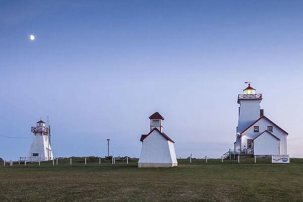 Canada, Prince Edward Island, Wood Islands, Wood Islands Lighthouse, dusk