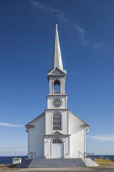 Canada, Quebec, Gaspe Peninsula, St-Georges-de-Malbaie, village church
