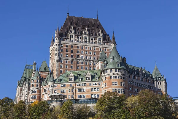 Canada, Quebec, Quebec City, Chateau Frontenac Hotel, morning