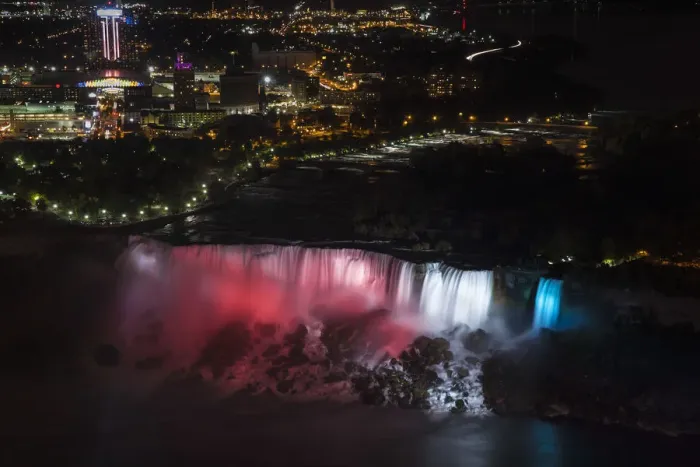 Framed Print : Canada and USA, Ontario and New York State, Niagara, Niagara Falls, The American Framed Print : Canada and USA, Ontario and New York State, Niagara, Niagara Falls, The American