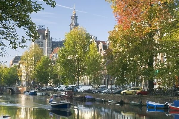 Canal in Amsterdam, Holland