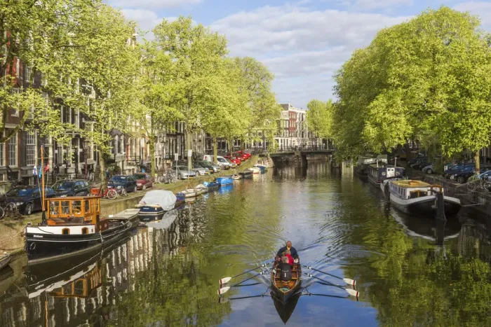 Framed Print : Canal, Amsterdam, Holland, Netherlands