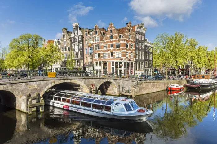 Framed Print : Canal, Amsterdam, Holland, Netherlands Framed Print : Canal, Amsterdam, Holland, Netherlands