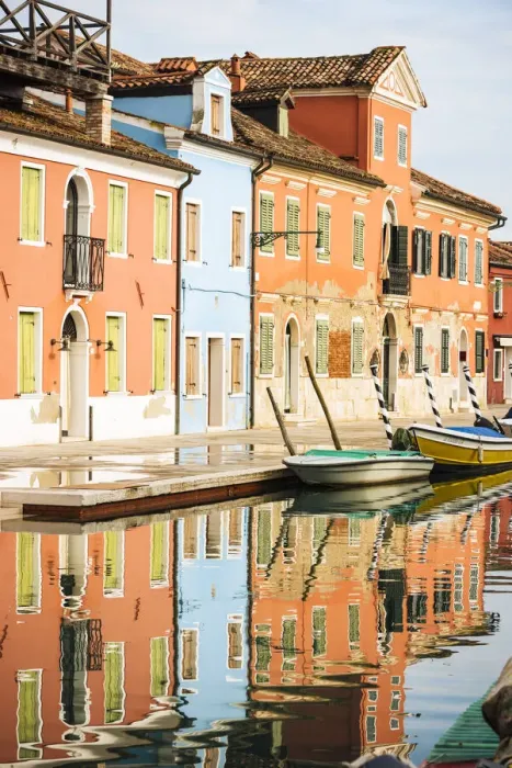 Framed Print : Canal, Burano, Veneto Province, Italy, Europe Framed Print : Canal, Burano, Veneto Province, Italy, Europe