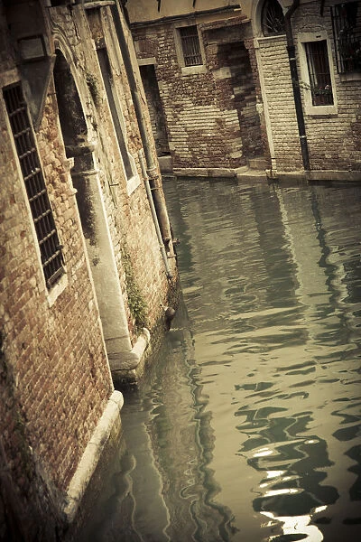 Canal in the Castello district, Venice, Italy