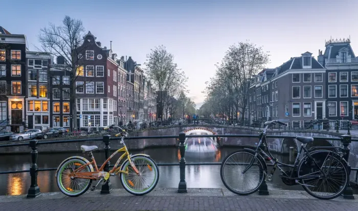 Framed Print : Canal Crossroads At Keizersgracht, Amsterdam, Netherlands Framed Print : Canal Crossroads At Keizersgracht, Amsterdam, Netherlands