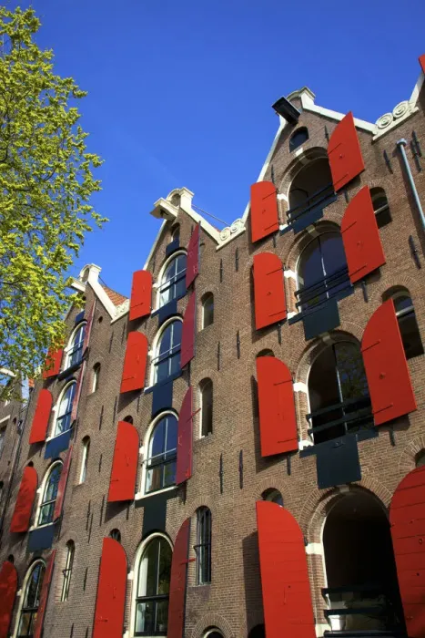 Framed Print : Canal Houses, Jordaan, Amsterdam, Holland