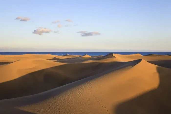 Framed Print : Canary Islands, Gran Canaria, Playa del Ingles, Maspalomas Sand Dunes National Park