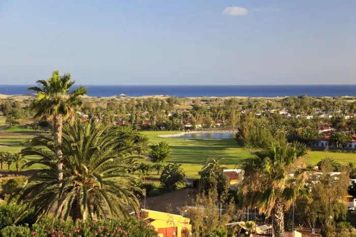 Framed Print : Canary Islands, Gran Canaria, view of Playa del Ingles and Maspalomas Resorts Framed Print : Canary Islands, Gran Canaria, view of Playa del Ingles and Maspalomas Resorts