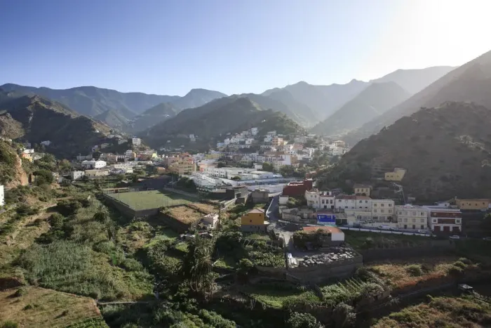 Framed Print : Canary Islands, La Gomera, Vallehermoso town