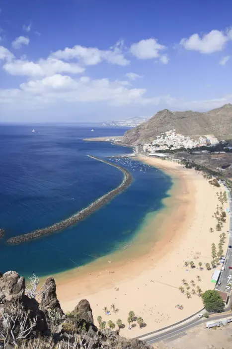 Framed Print : Canary Islands, Tenerife, Playa de Las Teresitas
