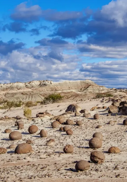 Framed Print : Cancha de bochas, Bowls Pitch Rock Formation, Ischigualasto Provincial Park, UNESCO