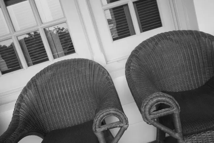 Framed Print : Cane chairs at Raffles Hotel, Singapore Framed Print : Cane chairs at Raffles Hotel, Singapore