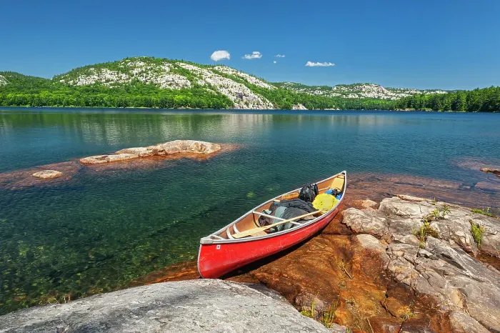 Framed Print : Canoe on Killarney Lake Killarney Provincial Park, Ontario, Canada Framed Print : Canoe on Killarney Lake Killarney Provincial Park, Ontario, Canada