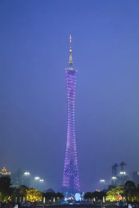 Framed Print : Canton Tower at dusk, Guangzhou, Guangdong, China Framed Print : Canton Tower at dusk, Guangzhou, Guangdong, China