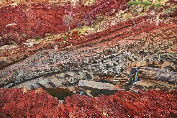 Canyon landscape in Hamersley Gorge - Australia, Western Australia, Pilbara