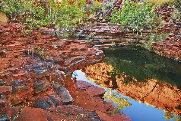 Canyon landscape in Weano Gorge - Australia, Western Australia, Pilbara