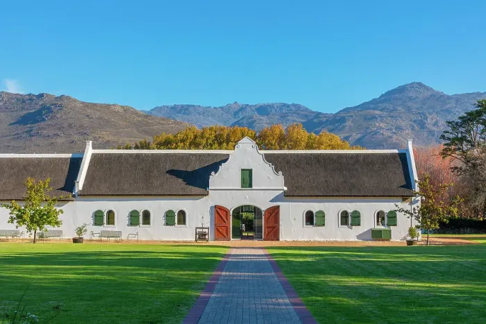 Framed Print : Cape Dutch Architecture on La Motte Wine Estate, Franschhoek Valley, Franschhoek, Western Cape Province, South Africa Framed Print : Cape Dutch Architecture on La Motte Wine Estate, Franschhoek Valley, Franschhoek, Western Cape Province, South Africa
