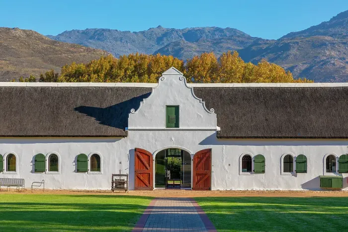 Framed Print : Cape Dutch Architecture on La Motte Wine Estate, Franschhoek Valley, Franschhoek, Western Cape Province, South Africa