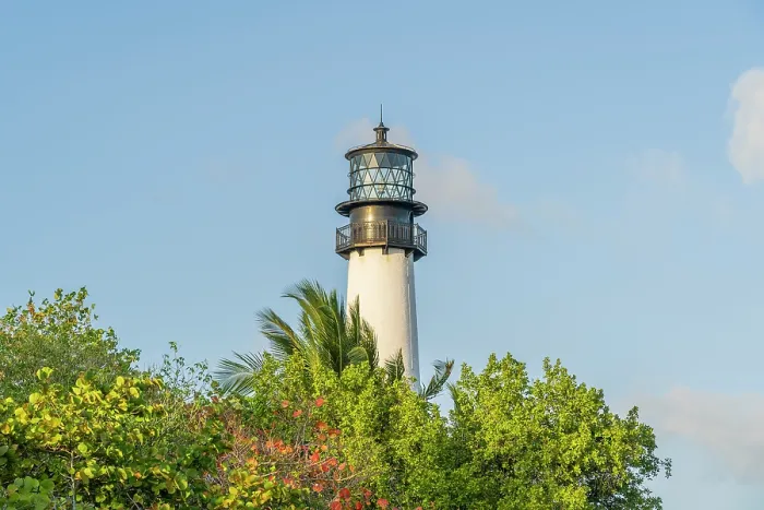 Framed Print : Cape Florida Lighthouse, Bill Baggs Cape Florida State Park, Key Biscayne, Florida Keys, Florida, USA