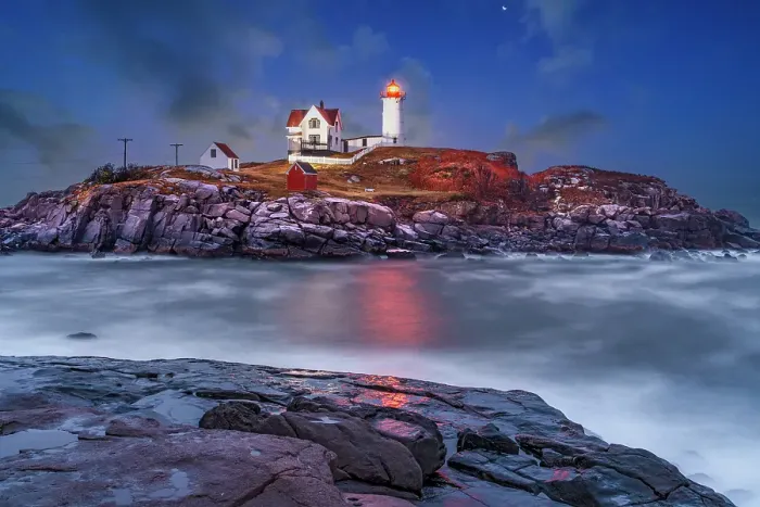 Framed Print : Cape Neddick Lighthouse also called Nubble Lighthouse, York, Maine, New England, USA Framed Print : Cape Neddick Lighthouse also called Nubble Lighthouse, York, Maine, New England, USA