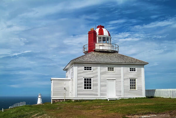 Cape Spear Lighthouse at the most easterly point of North America. Cape Spear Lighthouse National Historic Site, Newfoundland & Labrador, Canada