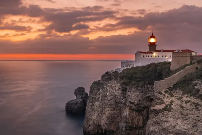 Framed Print : Cape St. Vincent or Cabo de Sao Vicente, Vila do Bispo, Algarve, Portugal