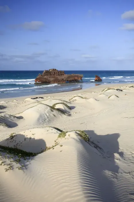 Framed Print : Cape Verde, Boavista, Cabo Santa Maria Beach, Wreck of the Santa Maria Mercantile ship Framed Print : Cape Verde, Boavista, Cabo Santa Maria Beach, Wreck of the Santa Maria Mercantile ship