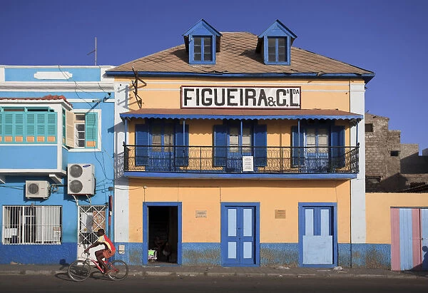 Cape Verde, Sao Vicente, Mindelo, Colonial Architecture on the Waterfront