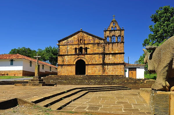 Capilla de Santa Barbara, Colonial Town Barichara, Colombia, South America