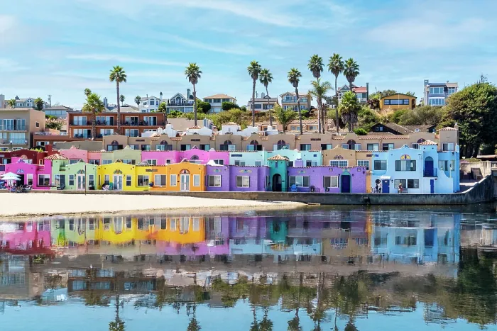 Framed Print : Capitola Village by the Beach Capitola California United States of America, USA Framed Print : Capitola Village by the Beach Capitola California United States of America, USA
