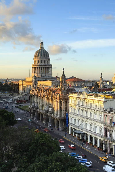 Capitolio, Gran Teatro and Inglaterra Hotel, Havana, Cuba