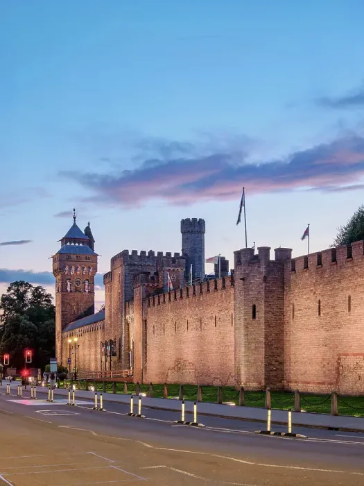 Framed Print : Cardiff Castle at dusk, Cardiff, Wales, United Kingdom Framed Print : Cardiff Castle at dusk, Cardiff, Wales, United Kingdom