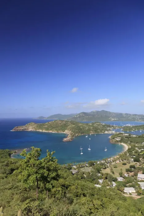 Framed Print : Caribbean, Antigua and Barbuda, English Harbour from Shirleys Heights Framed Print : Caribbean, Antigua and Barbuda, English Harbour from Shirleys Heights