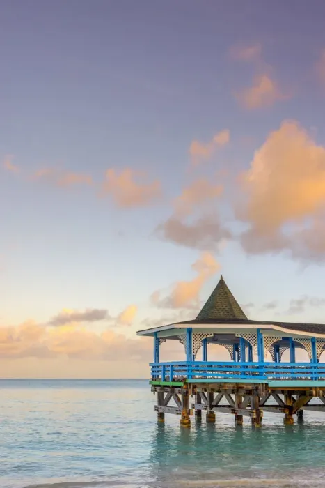 Framed Print : Caribbean, Antigua, Dickinson Bay, Dickinson Bay Beach, Warri Pier Restaurant Framed Print : Caribbean, Antigua, Dickinson Bay, Dickinson Bay Beach, Warri Pier Restaurant