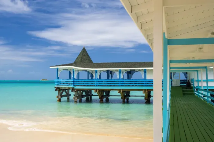 Framed Print : Caribbean, Antigua, Dickinson Bay, Dickinson Bay Beach, Warri Pier Restaurant Framed Print : Caribbean, Antigua, Dickinson Bay, Dickinson Bay Beach, Warri Pier Restaurant