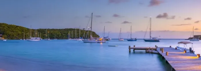 Framed Print : Caribbean, Antigua, Freemans Bay, Galleon Beach at dusk Framed Print : Caribbean, Antigua, Freemans Bay, Galleon Beach at dusk
