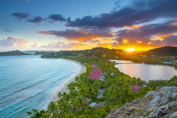Framed Print : Caribbean, Antigua, Galley Bay, Galley Bay Beach, Sunrise Framed Print : Caribbean, Antigua, Galley Bay, Galley Bay Beach, Sunrise