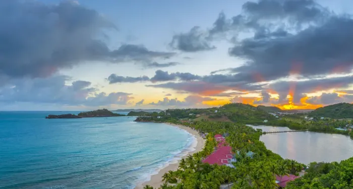 Framed Print : Caribbean, Antigua, Galley Bay, Galley Bay Beach, Sunrise Framed Print : Caribbean, Antigua, Galley Bay, Galley Bay Beach, Sunrise
