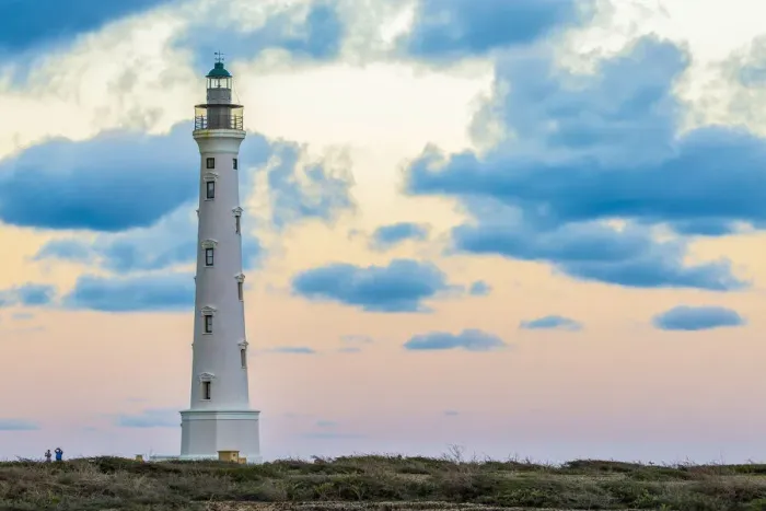 Framed Print : Caribbean, Aruba, Noord District, The California Lighthouse
