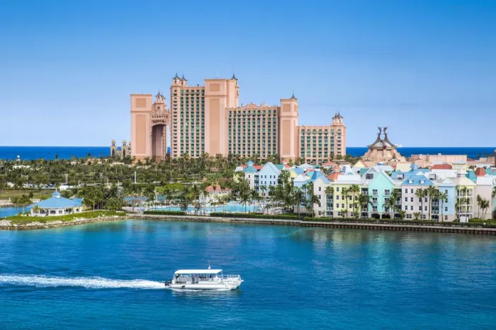 Framed Print : Caribbean, Bahamas, Nassau, Paradise Island, Atlantis resort and Harborside Resort Framed Print : Caribbean, Bahamas, Nassau, Paradise Island, Atlantis resort and Harborside Resort