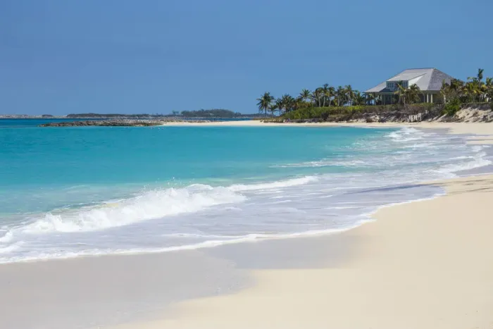 Framed Print : Caribbean, Bahamas, Nassau, Paradise Island, Cabbage beach Framed Print : Caribbean, Bahamas, Nassau, Paradise Island, Cabbage beach