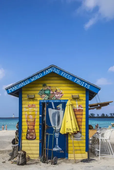 Framed Print : Caribbean, Bahamas, Providence Island, Nassau, Junkanoo beach, Colourful wooden hut Framed Print : Caribbean, Bahamas, Providence Island, Nassau, Junkanoo beach, Colourful wooden hut